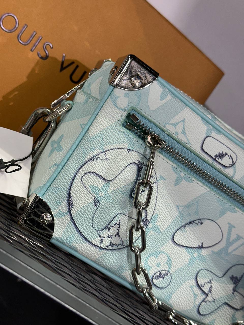 Sacoche LV MINI SOFT TRUNK BLUE